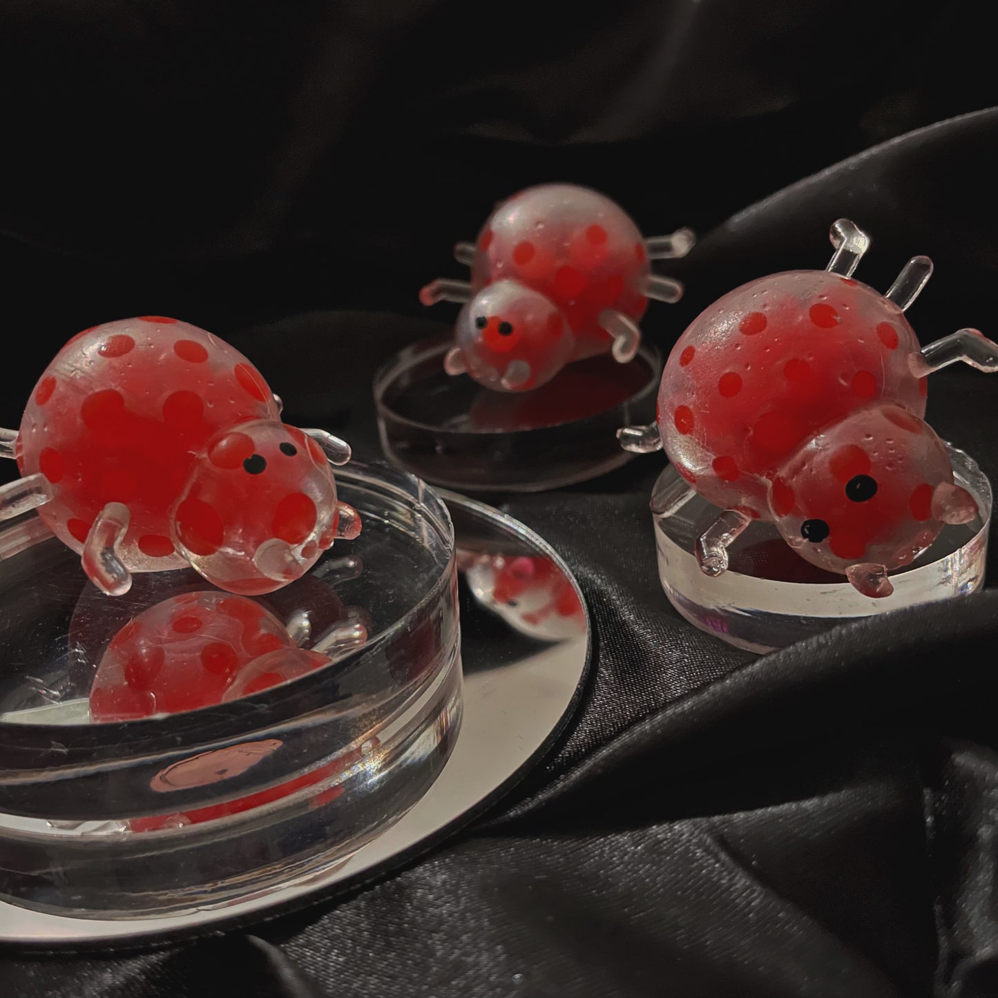 Squishy Red Spooky Spiders Fidget Ball