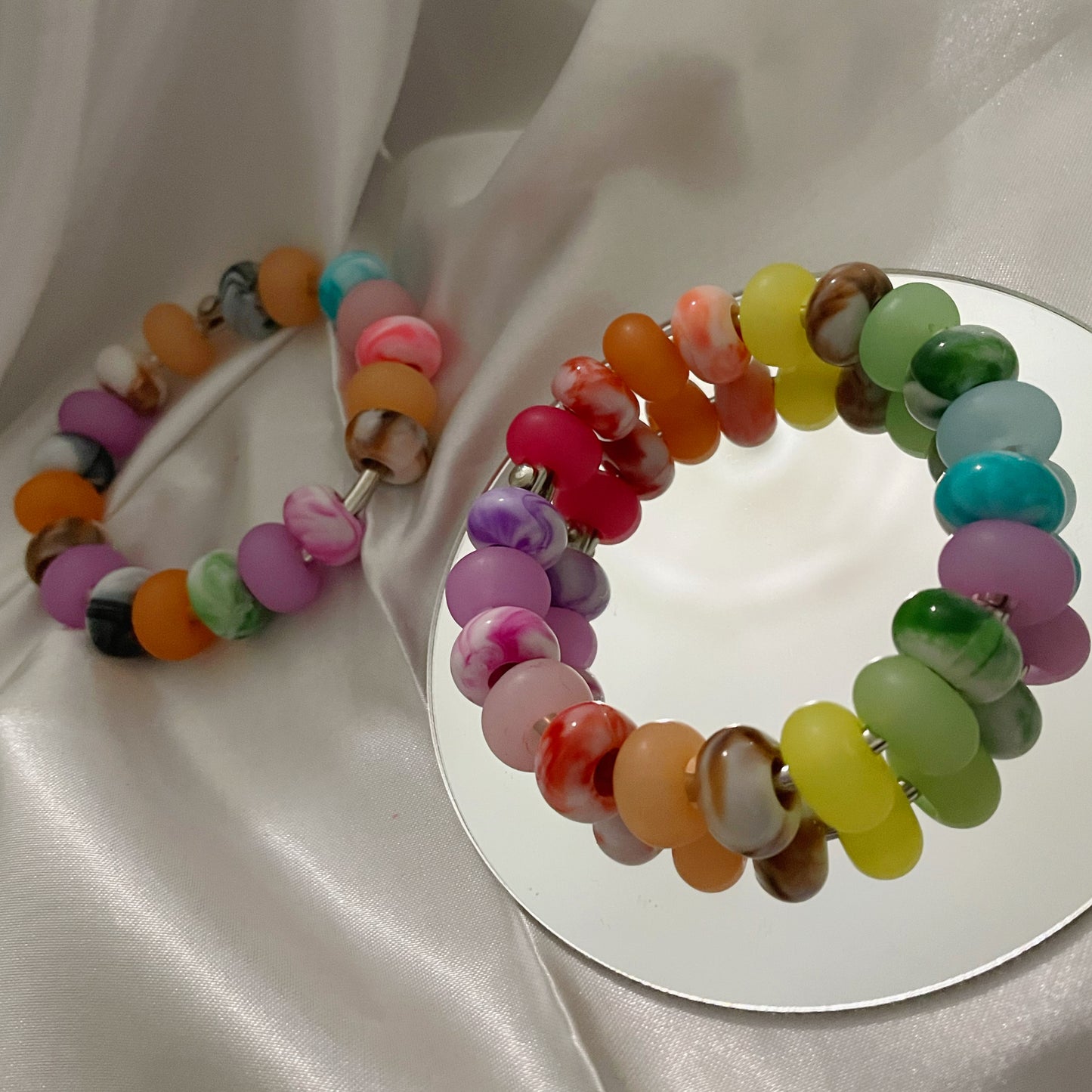 Giant Marble Jelly Bean Fidget Ring