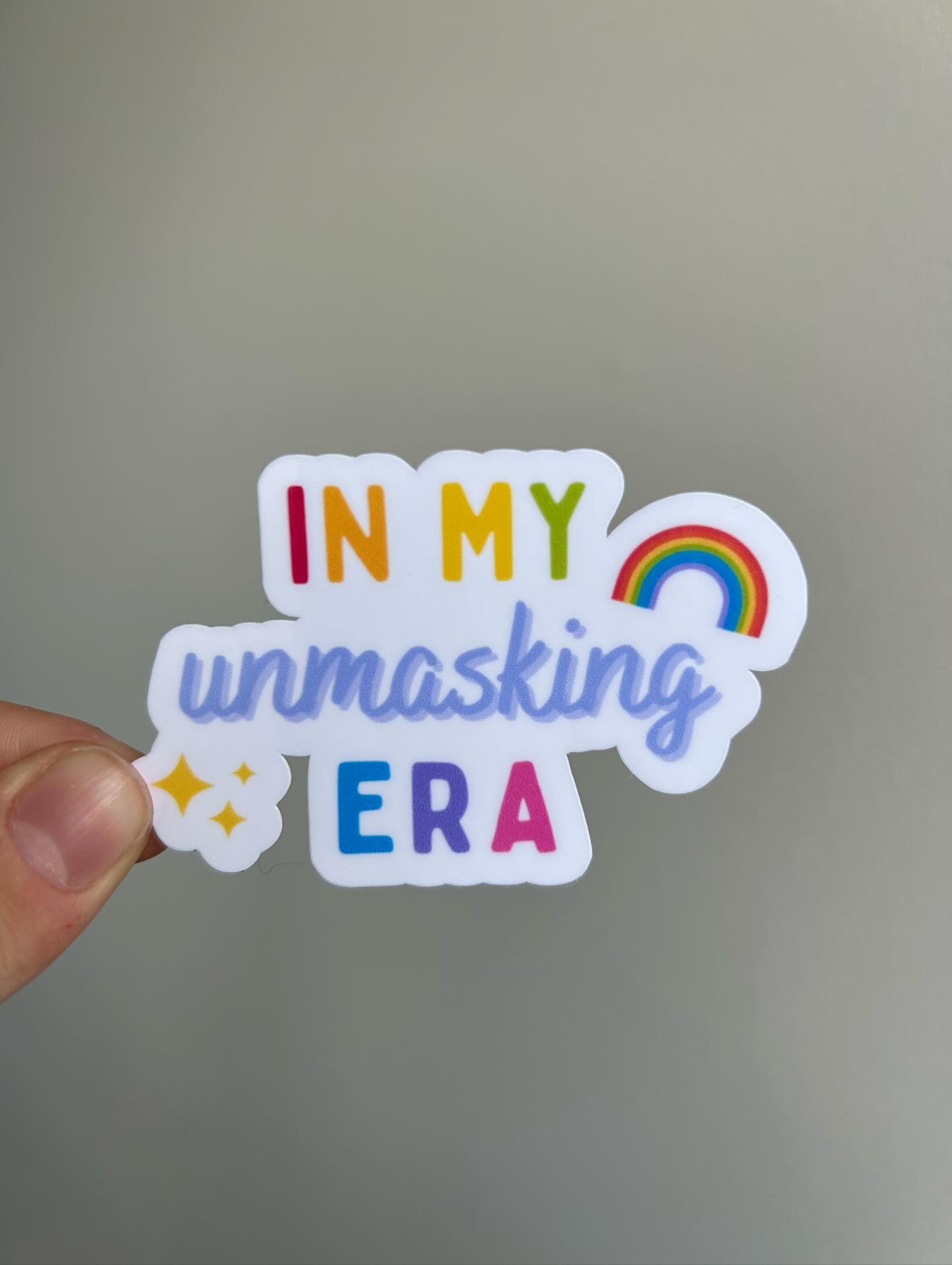 “In My Unmasking Era” Sticker