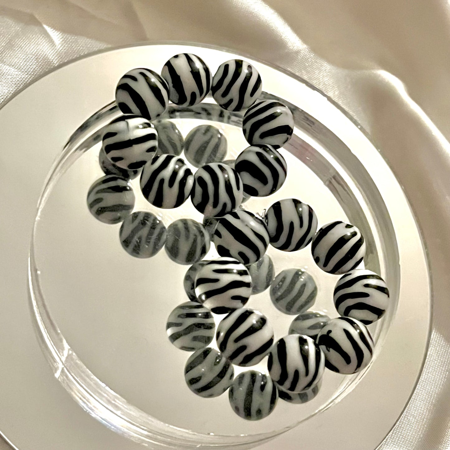 Zebra Smooth Fidget Ring