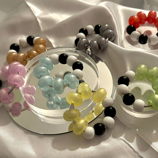 Mini Half&Half PearlJellybean Fidget Ring