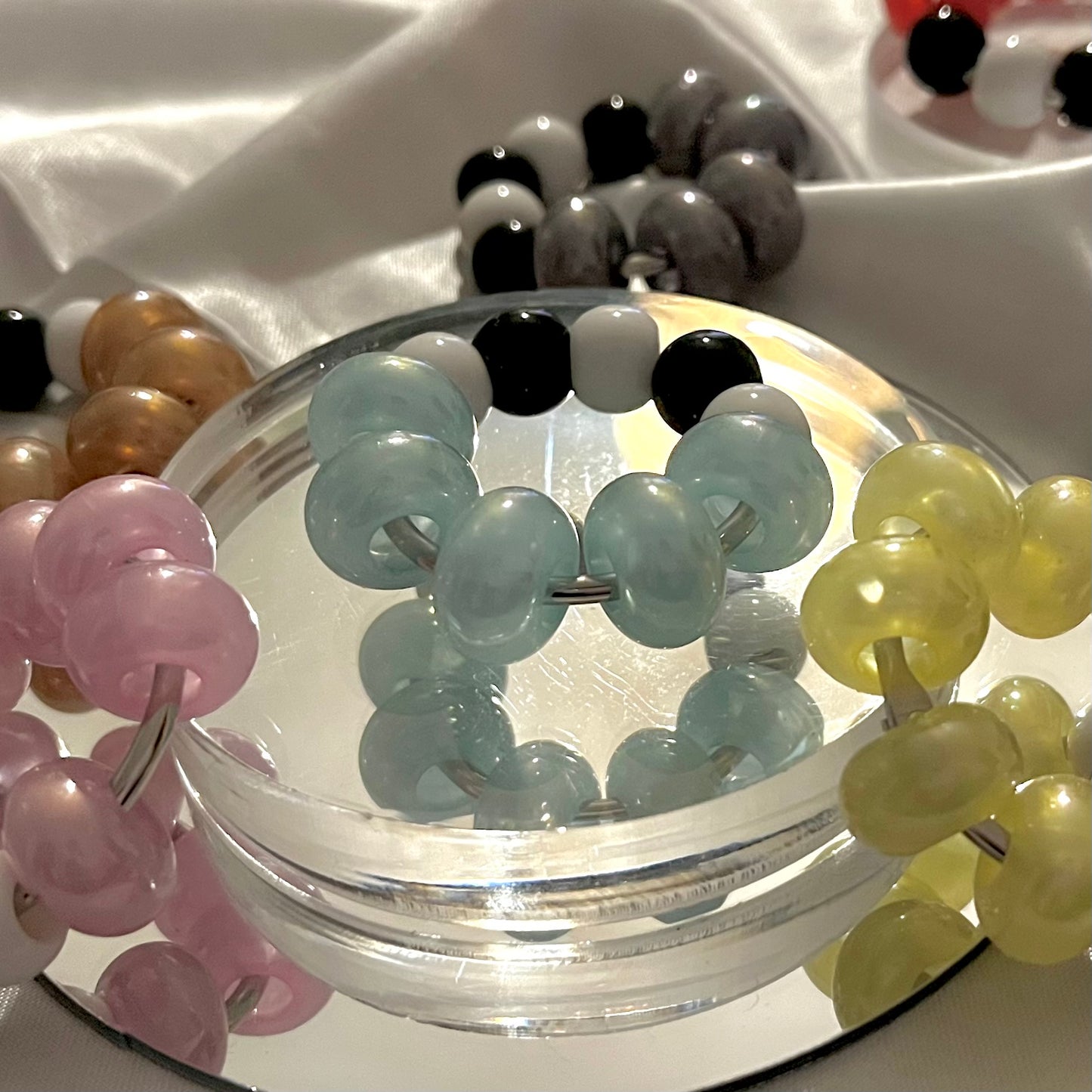 Mini Half&Half PearlJellybean Fidget Ring