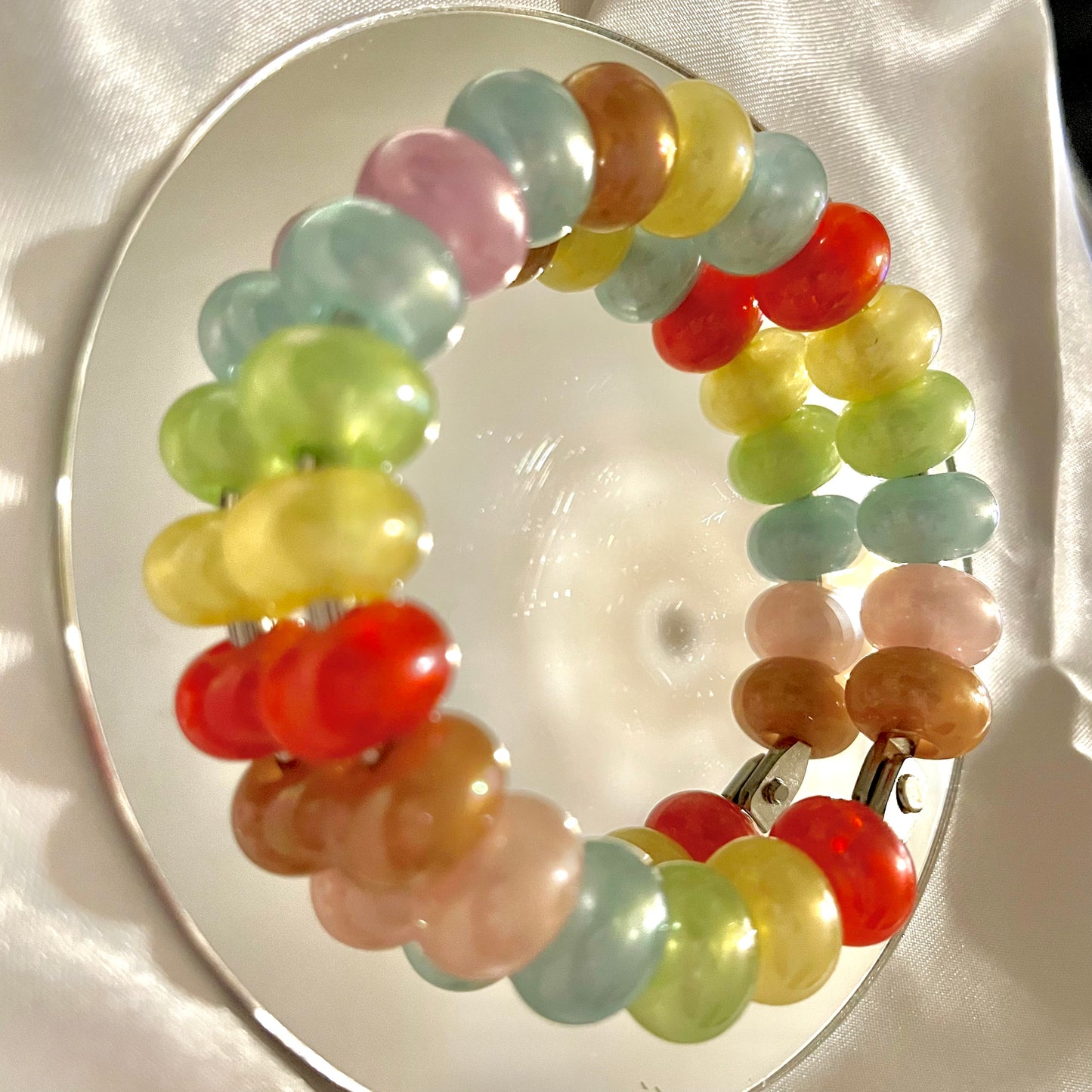 Giant Pearl Jellybean Fidget Ring