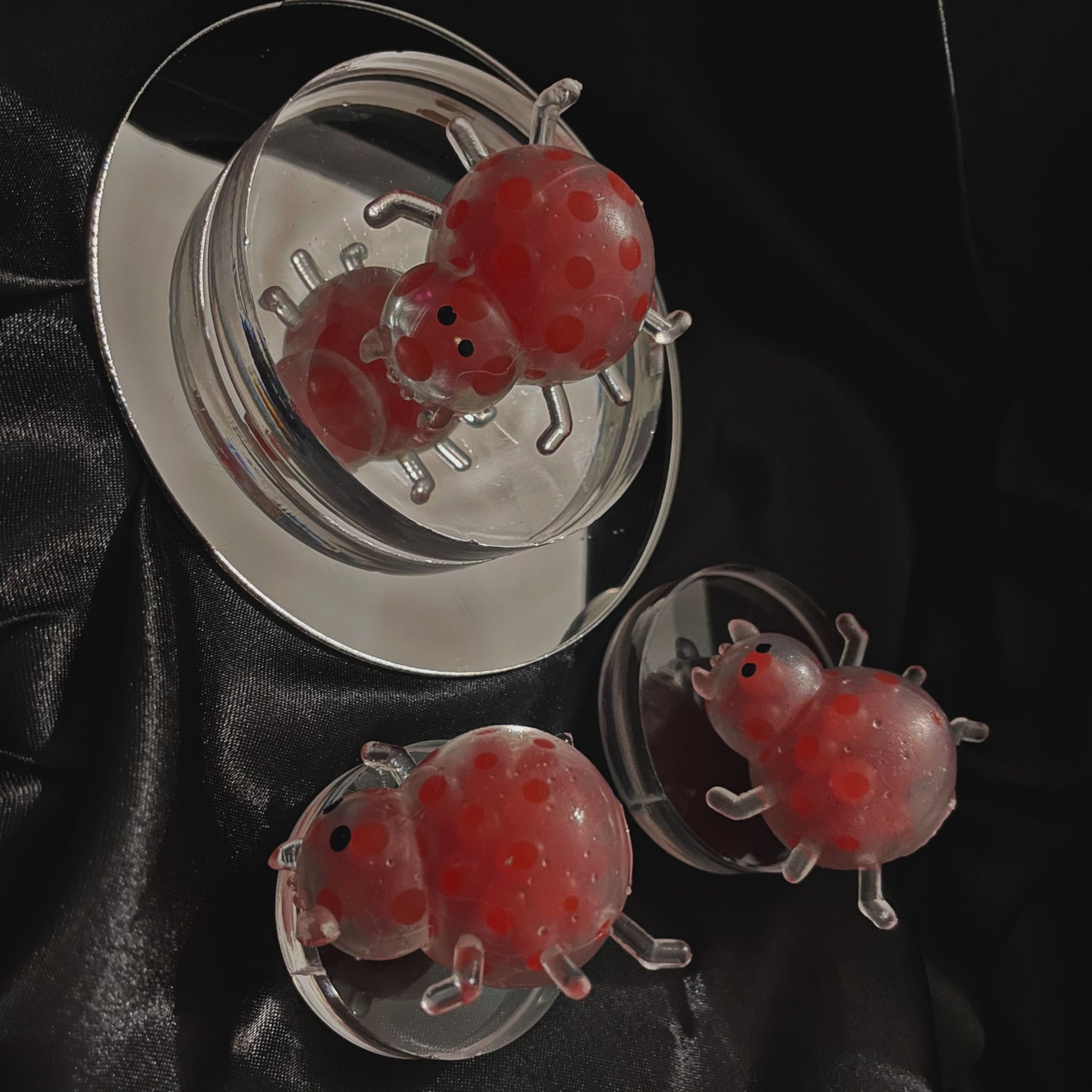 Squishy Red Spooky Spiders Fidget Ball