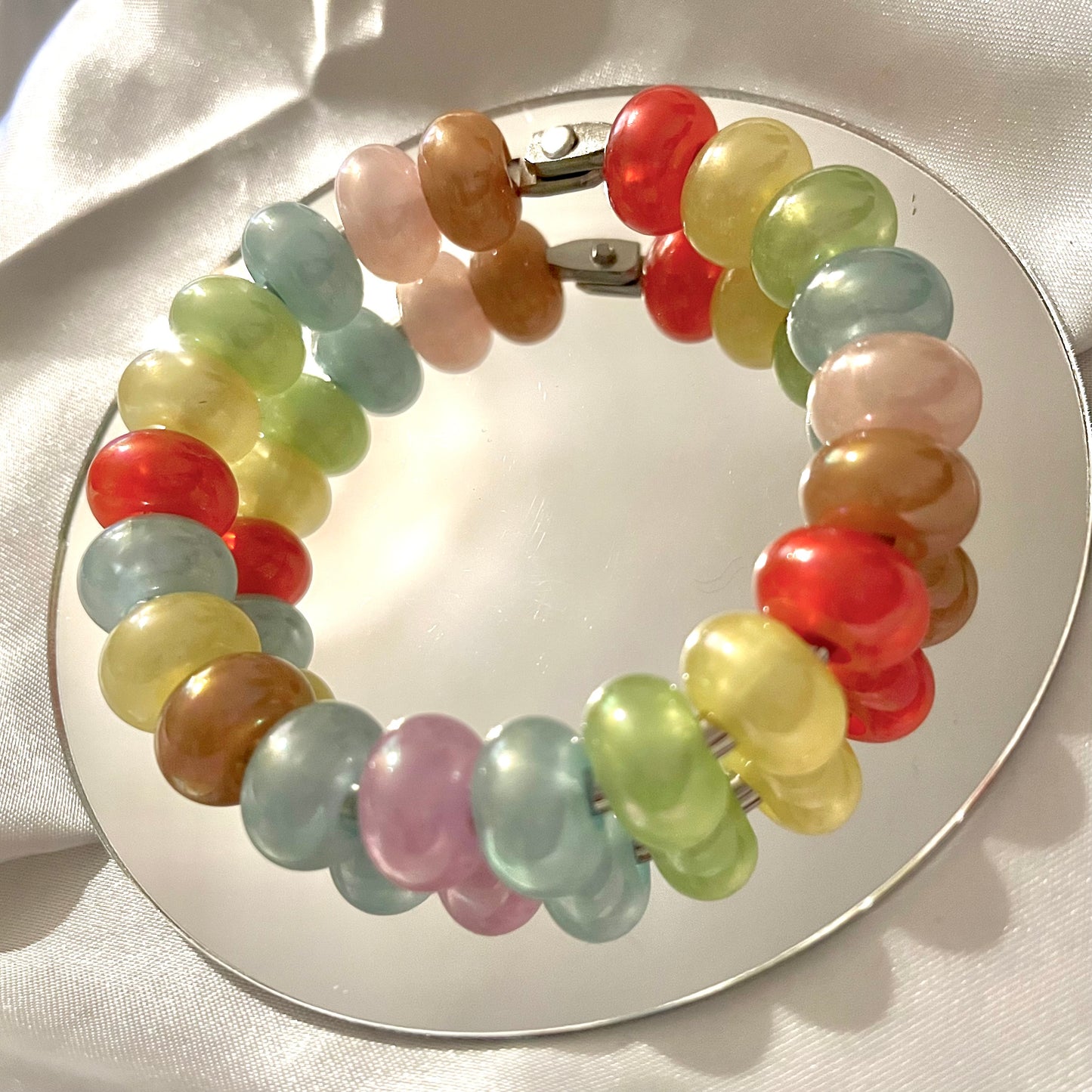 Giant Pearl Jellybean Fidget Ring