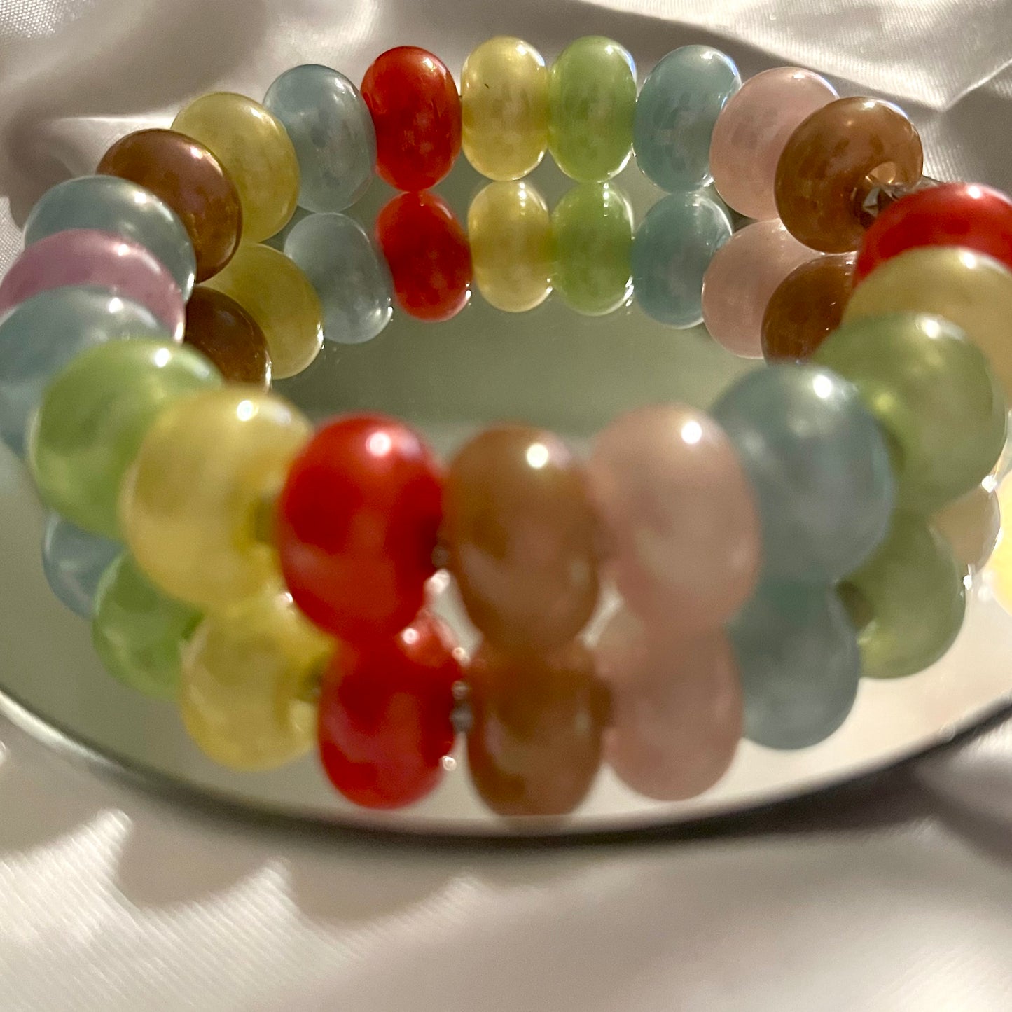 Giant Pearl Jellybean Fidget Ring